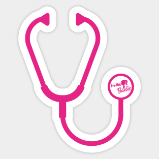 Pre Med Barbie Stethoscope Sticker